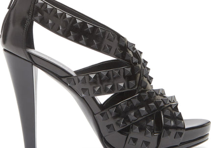 JEFFREY CAMPBELL RONNY-SD Women Heels - Black Patent Combo