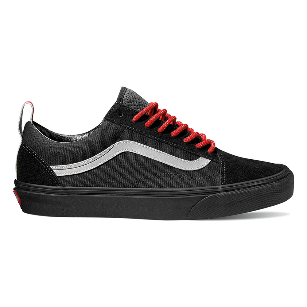 Red and gray vans on sale