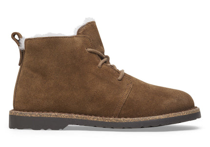 BIRKENSTOCK UPPSALA MID SHEARLING SUEDE LEATHER WOMEN BOOTS