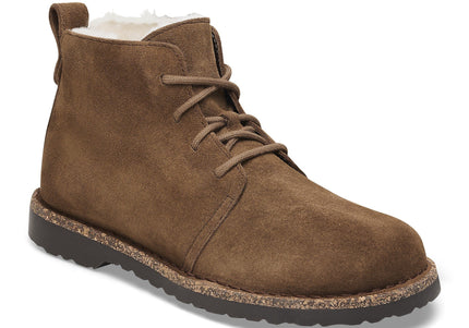 BIRKENSTOCK UPPSALA MID SHEARLING SUEDE LEATHER WOMEN BOOTS