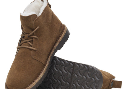 BIRKENSTOCK UPPSALA MID SHEARLING SUEDE LEATHER WOMEN BOOTS