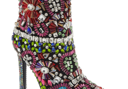AZALEA WANG HOLLY MULTI JEWELED WOMEN BOOTS