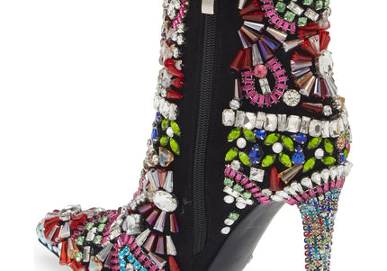 AZALEA WANG HOLLY MULTI JEWELED WOMEN BOOTS