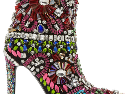 AZALEA WANG HOLLY MULTI JEWELED WOMEN BOOTS