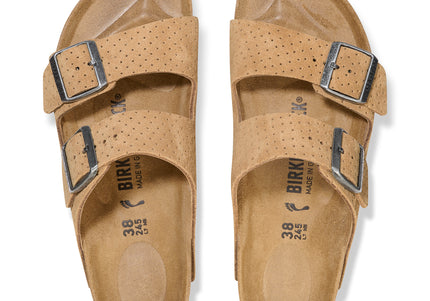 BIRKENSTOCK ARIZONA SUEDE EMBOSSED WOMEN SANDALS
