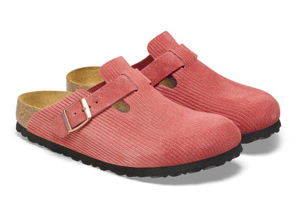 BIRKENSTOCK BOSTON SUEDE EMBOSSED WOMEN CLOGS