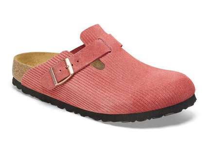 BIRKENSTOCK BOSTON SUEDE EMBOSSED WOMEN CLOGS