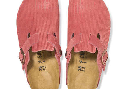 BIRKENSTOCK BOSTON SUEDE EMBOSSED WOMEN CLOGS