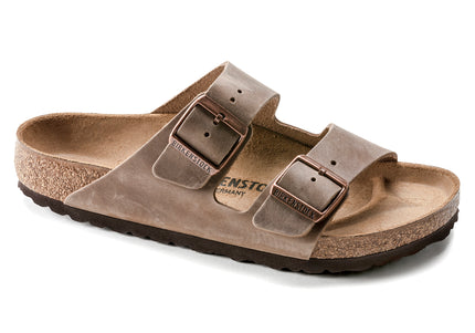 BIRKENSTOCK ARIZONA OILED LEATHER UNISEX SANDALS