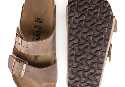 BIRKENSTOCK ARIZONA OILED LEATHER UNISEX SANDALS