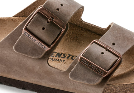 BIRKENSTOCK ARIZONA OILED LEATHER UNISEX SANDALS