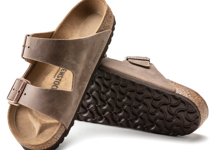 BIRKENSTOCK ARIZONA OILED LEATHER UNISEX SANDALS