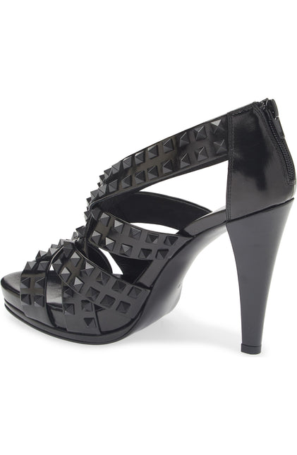 JEFFREY CAMPBELL RONNY-SD Women Heels - Black Patent Combo