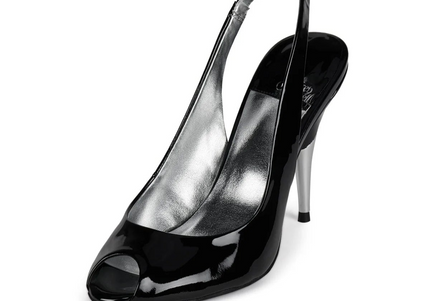 JEFFREY CAMPBELL CHARIS Women Heels - Black Patent Silver