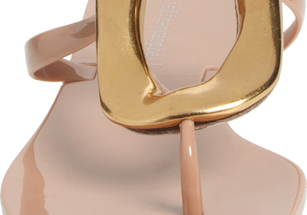 JEFFREY CAMPBELL LINQUES-J Women Sandals - Beige Shiny Gold