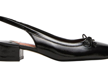 STEVE MADDEN LOVED WOMEN SLINGBACK - Black Crinkle