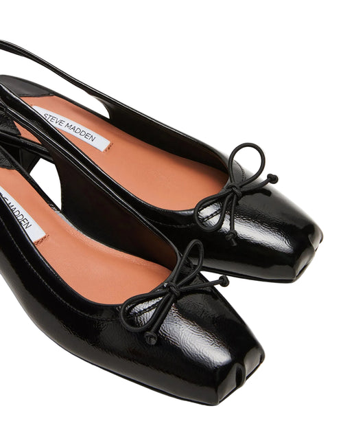 STEVE MADDEN LOVED WOMEN SLINGBACK - Black Crinkle