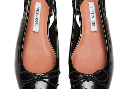 STEVE MADDEN LOVED WOMEN SLINGBACK - Black Crinkle