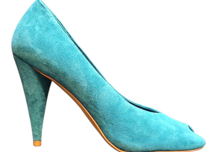 JEFFREY CAMPBELL SHERILLE Women Heels - Turquoise Suede
