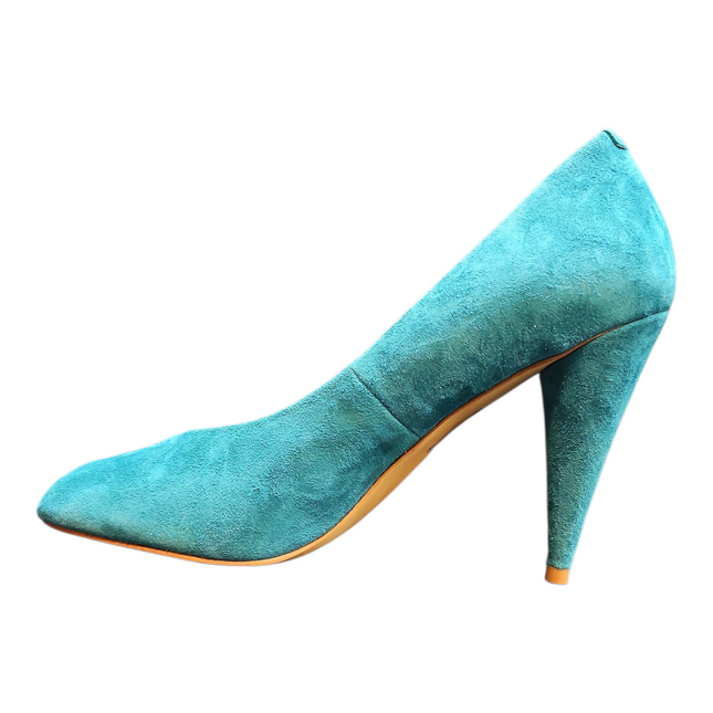 JEFFREY CAMPBELL SHERILLE Women Heels - Turquoise Suede