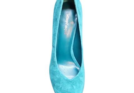 JEFFREY CAMPBELL SHERILLE Women Heels - Turquoise Suede