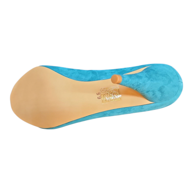 JEFFREY CAMPBELL SHERILLE Women Heels - Turquoise Suede