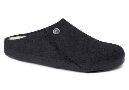 BIRKENSTOCK ZERMATT REVET SHEARLING WOMEN CLOGS - Anthracite
