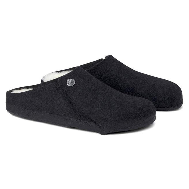 BIRKENSTOCK ZERMATT REVET SHEARLING WOMEN CLOGS - Anthracite
