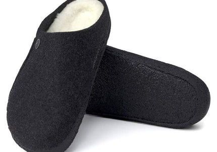 BIRKENSTOCK ZERMATT REVET SHEARLING WOMEN CLOGS - Anthracite