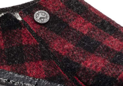 BIRKENSTOCK ZERMATT SHEARLING MEN CLOGS - Plaid Red