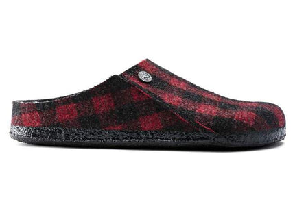 BIRKENSTOCK ZERMATT SHEARLING MEN CLOGS - Plaid Red