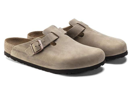 BIRKENSTOCK BOSTON SOFT FOOTBED MEN CLOGS - Tobacco Brown