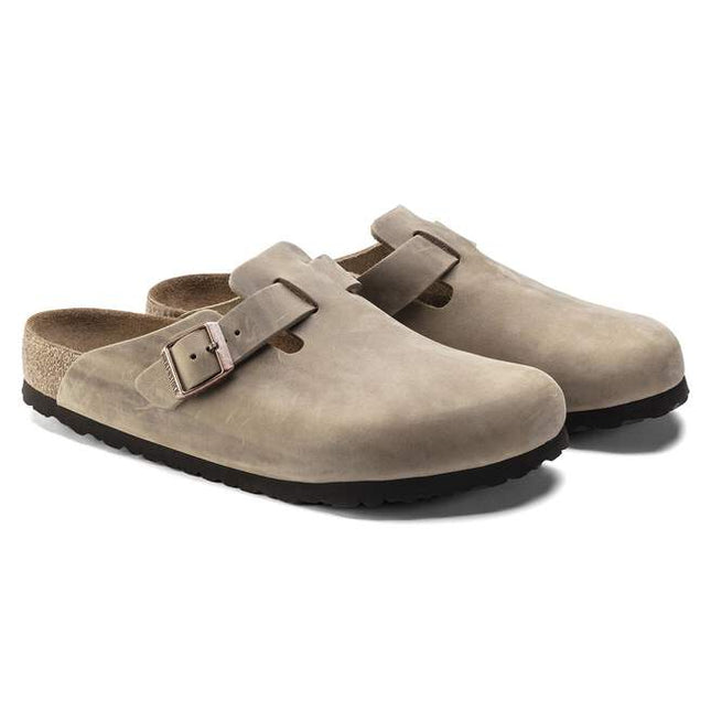 BIRKENSTOCK BOSTON SOFT FOOTBED MEN CLOGS - Tobacco Brown