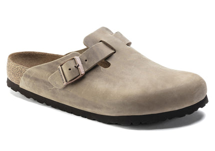 BIRKENSTOCK BOSTON SOFT FOOTBED WOMEN CLOGS Tobacco Narrow