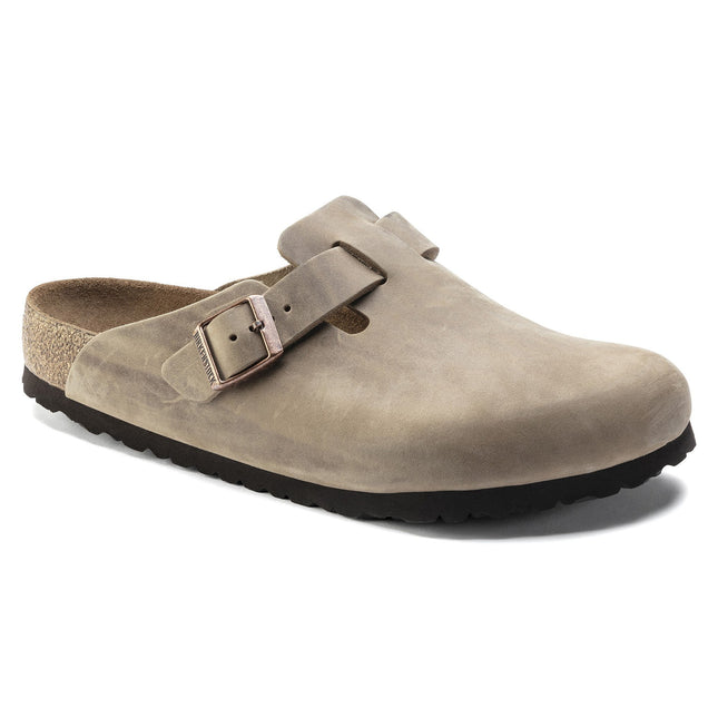 BIRKENSTOCK BOSTON SOFT FOOTBED WOMEN CLOGS Tobacco Narrow