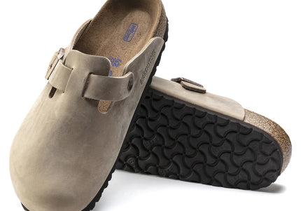 BIRKENSTOCK BOSTON SOFT FOOTBED WOMEN CLOGS Tobacco Narrow