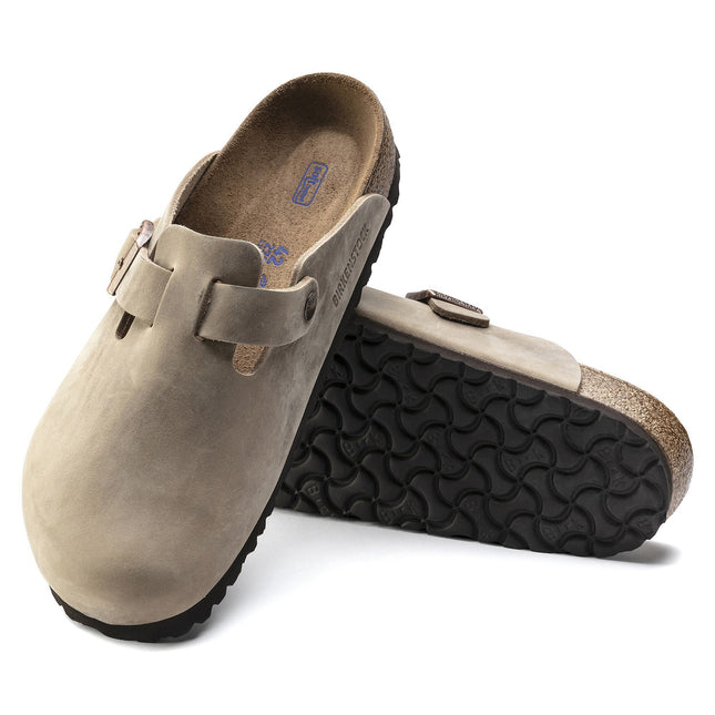 BIRKENSTOCK BOSTON SOFT FOOTBED WOMEN CLOGS Tobacco Narrow