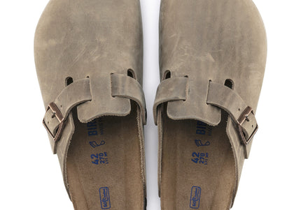 BIRKENSTOCK BOSTON SOFT FOOTBED WOMEN CLOGS Tobacco Narrow