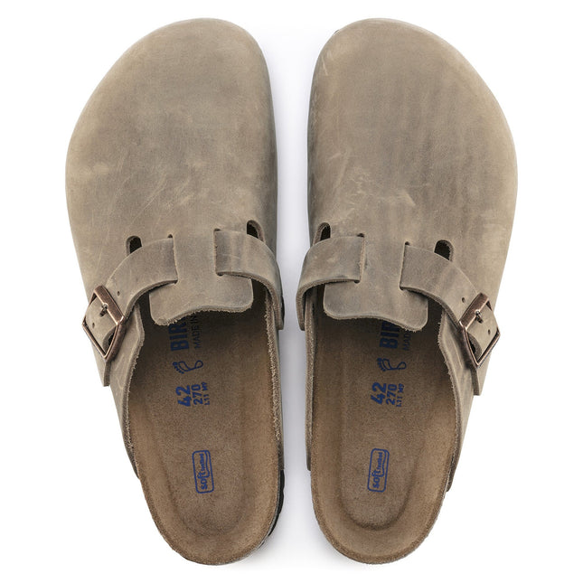 BIRKENSTOCK BOSTON SOFT FOOTBED WOMEN CLOGS Tobacco Narrow