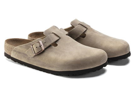 BIRKENSTOCK BOSTON SOFT FOOTBED WOMEN CLOGS Tobacco Narrow