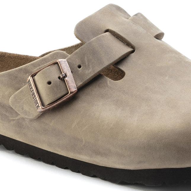 BIRKENSTOCK BOSTON SOFT FOOTBED WOMEN CLOGS Tobacco Narrow
