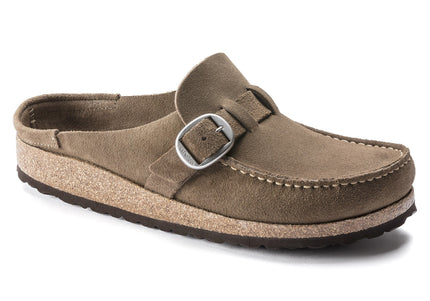 BIRKENSTOCK BUCKLEY WOMEN CLOGS Gray Taupe Narrow