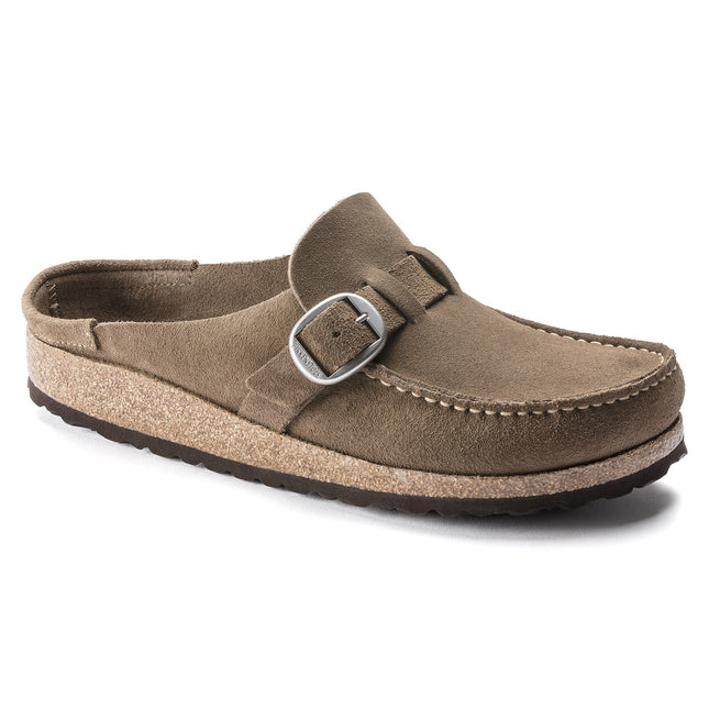 BIRKENSTOCK BUCKLEY WOMEN CLOGS Gray Taupe Narrow