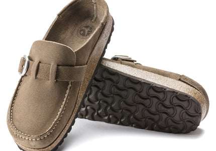 BIRKENSTOCK BUCKLEY WOMEN CLOGS Gray Taupe Narrow