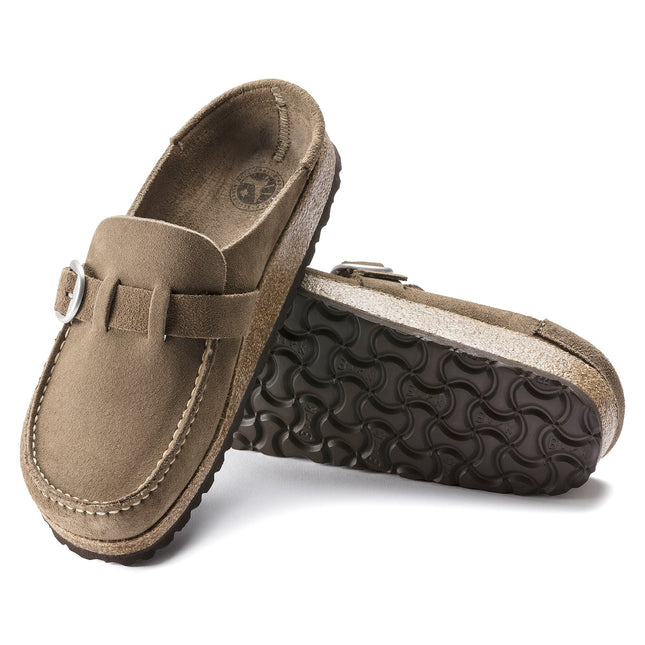 BIRKENSTOCK BUCKLEY WOMEN CLOGS Gray Taupe Narrow