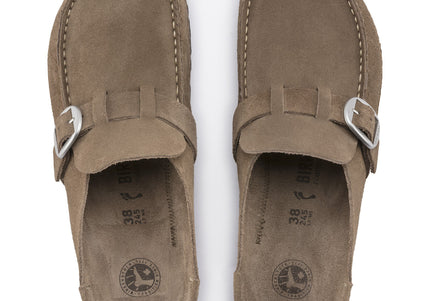 BIRKENSTOCK BUCKLEY WOMEN CLOGS Gray Taupe Narrow