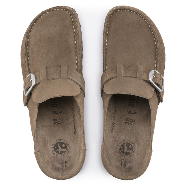 BIRKENSTOCK BUCKLEY WOMEN CLOGS Gray Taupe Narrow