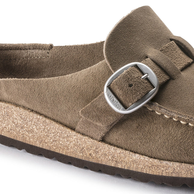 BIRKENSTOCK BUCKLEY WOMEN CLOGS Gray Taupe Narrow