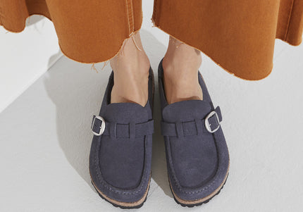 BIRKENSTOCK BUCKLEY WOMEN CLOGS Navy Narrow