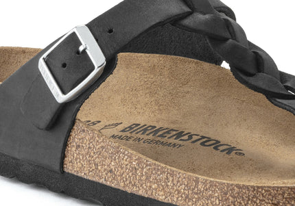 BIRKENSTOCK GIZEH BRAID OILED LEATHER WOMEN SANDALS